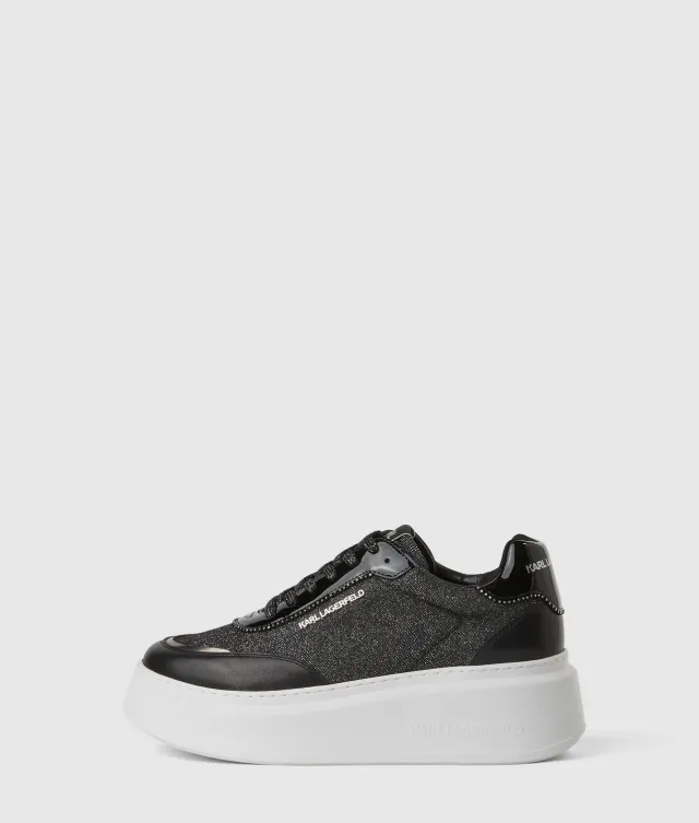 Karl Lagerfeld Anakapri Sneaker Glitzer Keilsohle
