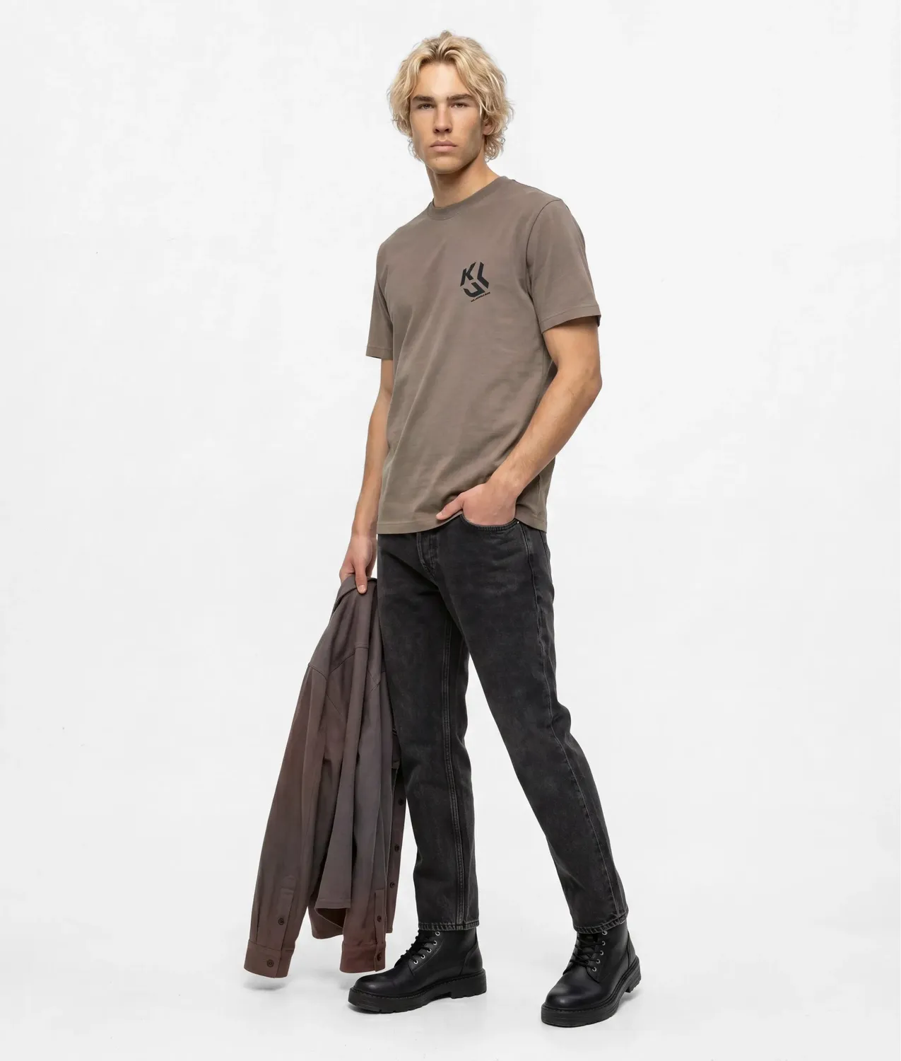Karl Lagerfeld KL Jeans Monogram T-Shirt Baumwolle