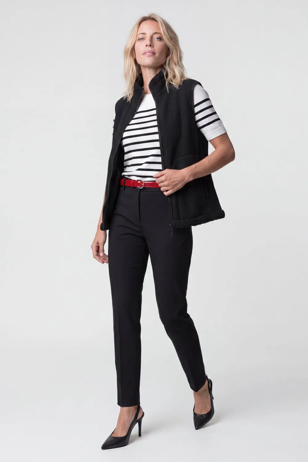 Alife & Kickin EstherAK T Teddy Weste Schwarz Damen
