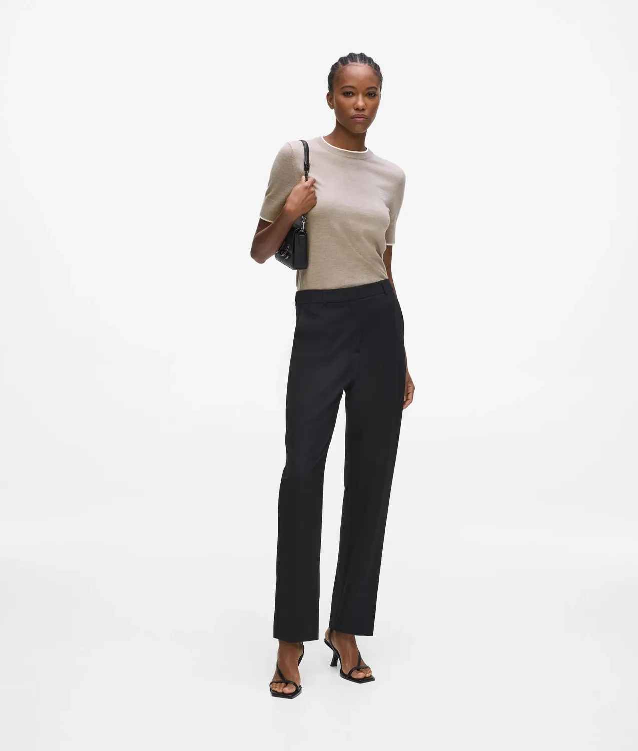Karl Lagerfeld Merino T-Shirt Paspel Wolle