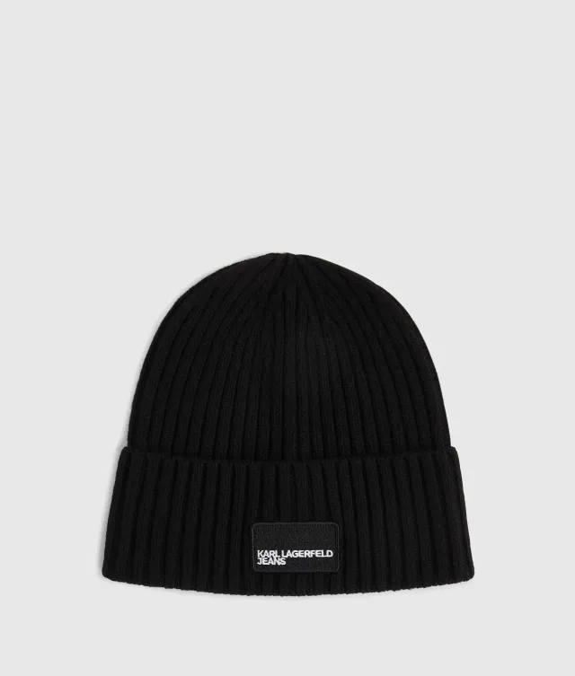Karl Lagerfeld KL Jeans Patch-Beanie One Size Strick