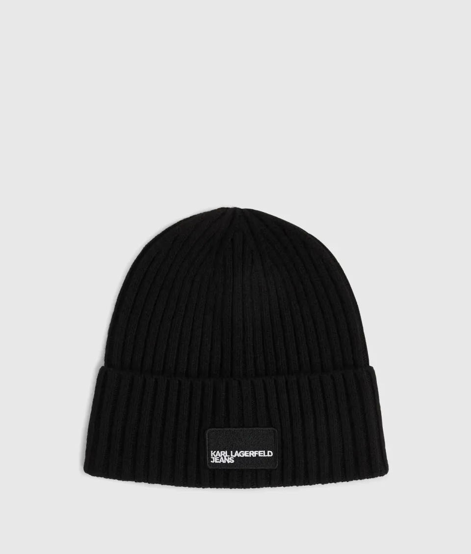 Karl Lagerfeld KL Jeans Patch-Beanie One Size Strick