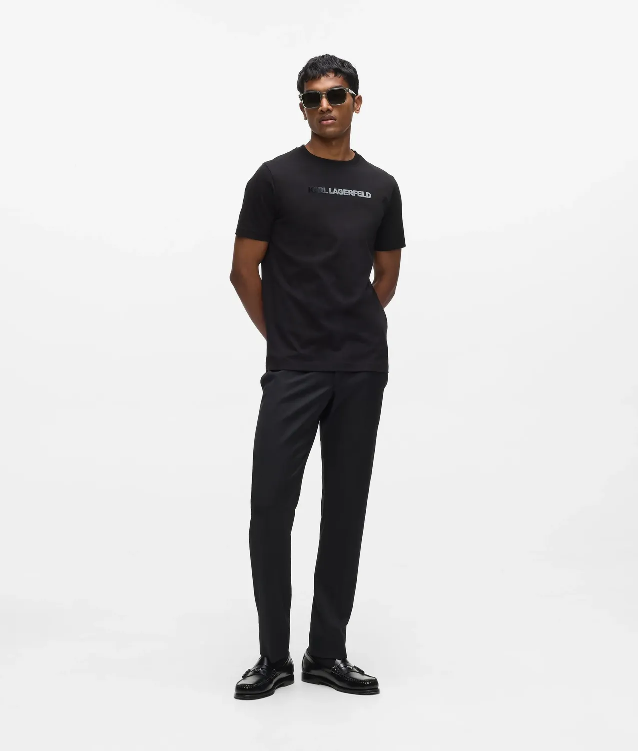 Karl Lagerfeld Eyewear Gradient Logo T-Shirt Unisex Verlauf