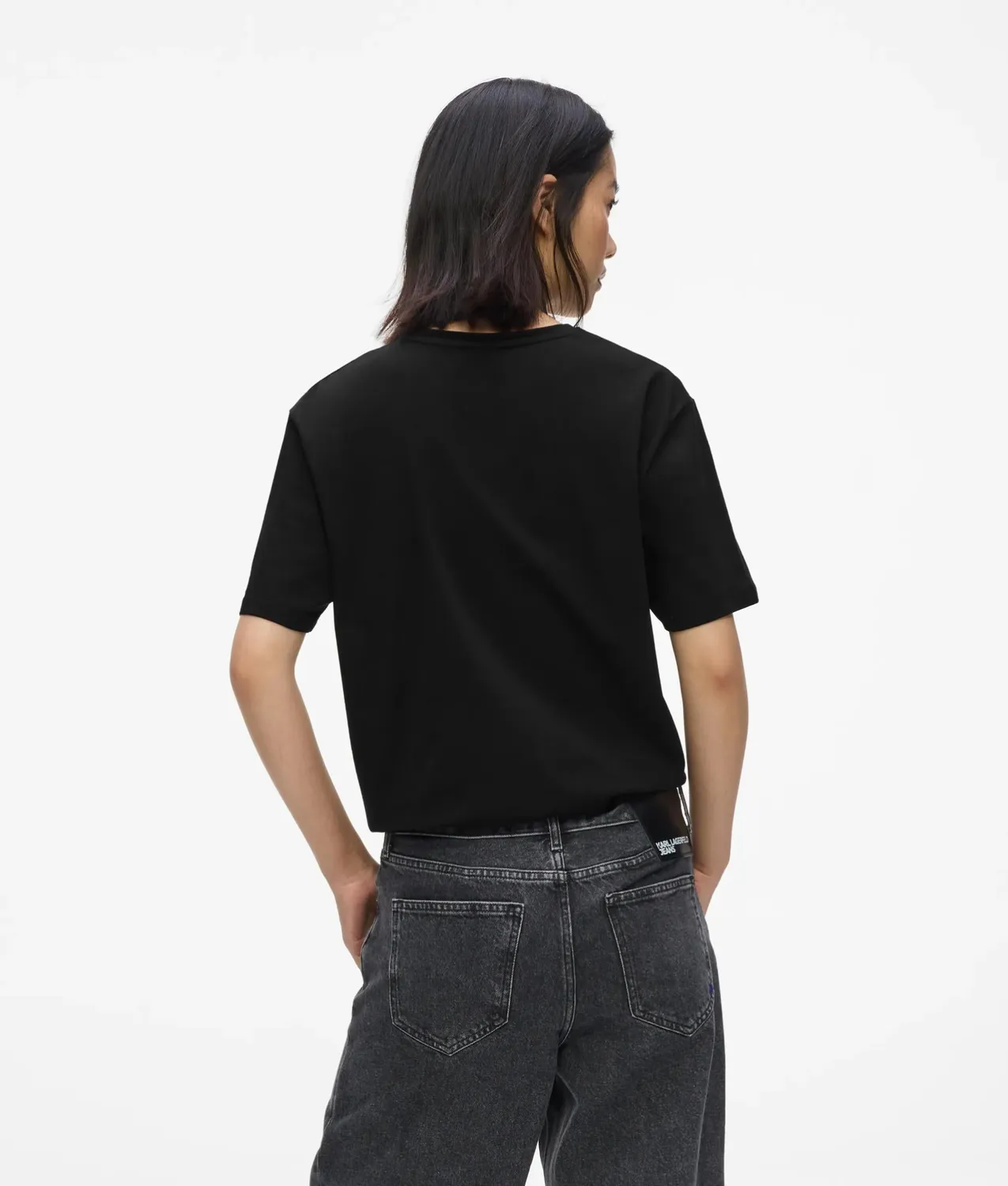 Karl Lagerfeld KL Jeans Tie Detail T-Shirt XS-XL Bio-Baumwolle