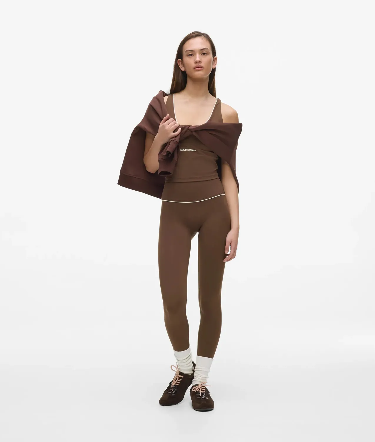 Karl Lagerfeld Athleisure-Leggings Paspel schwarz XS-XL