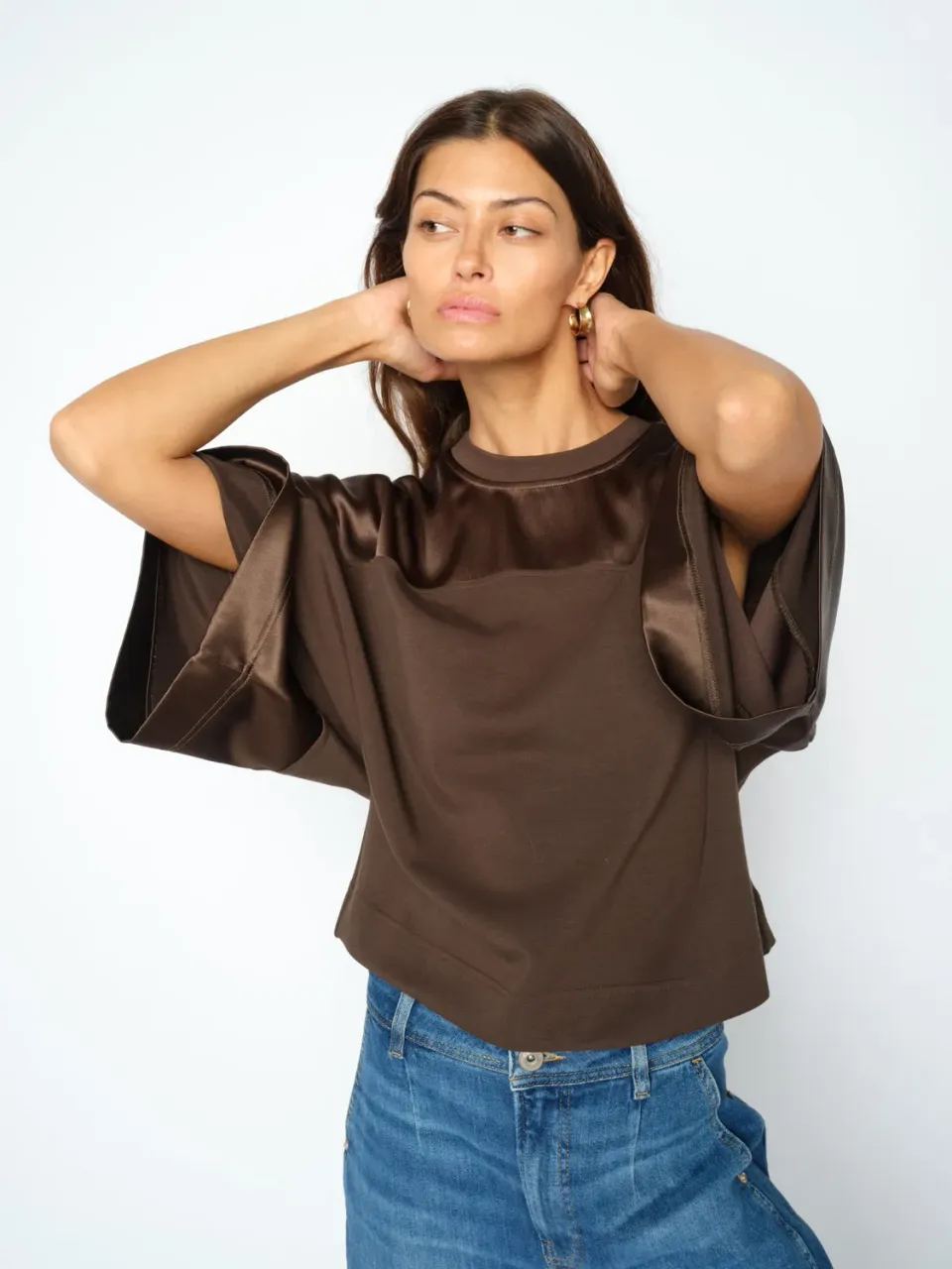 Mos Mosh MMLela Satin Sweatshirt Delicioso Oversize