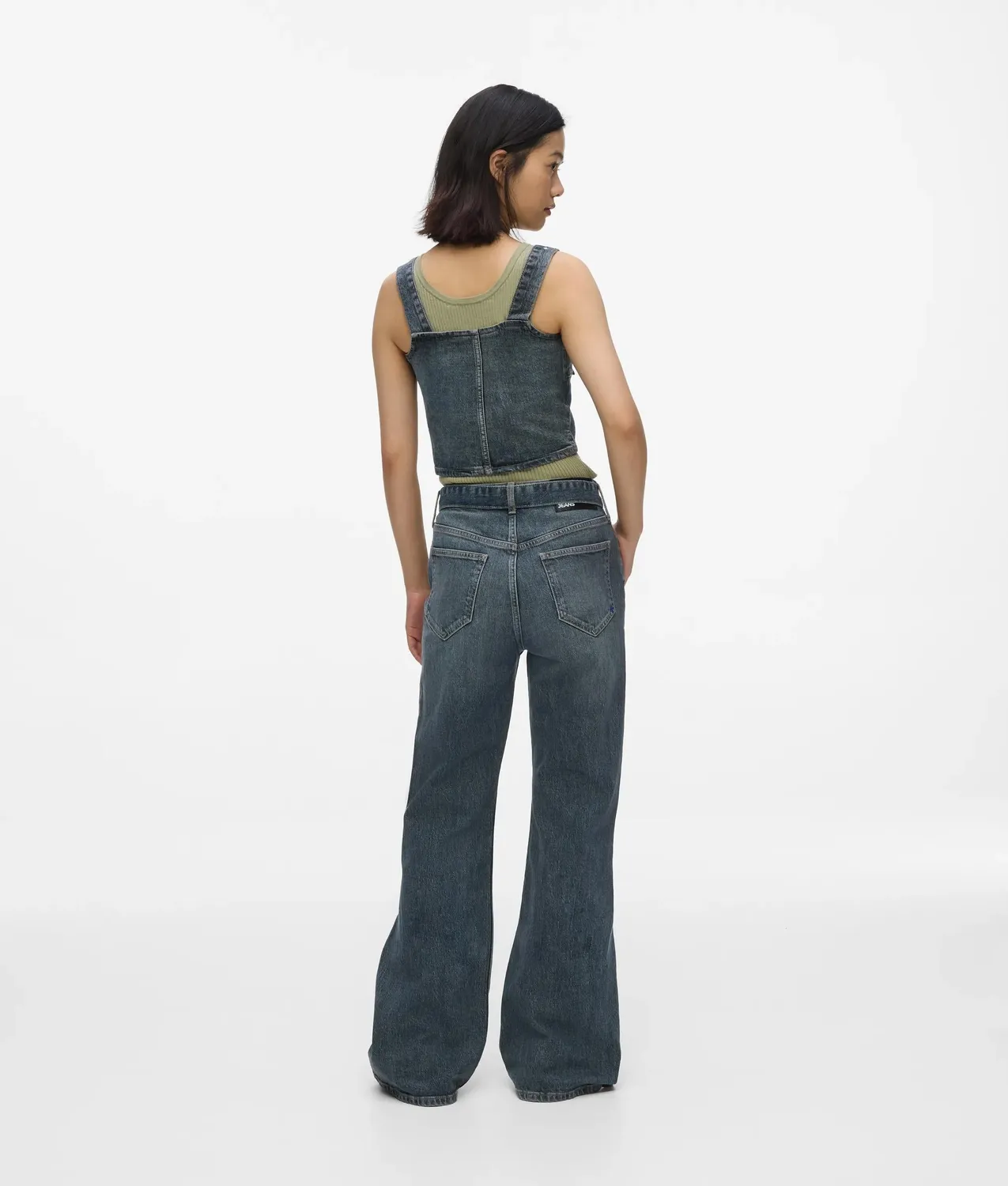 Karl Lagerfeld KL Jeans Flare Jeans High-Rise mit Gürtel