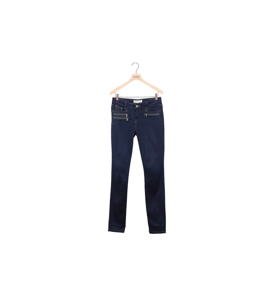 Mos Mosh Berlin Zip Long Jeans Dark Blue 28 Secondhand