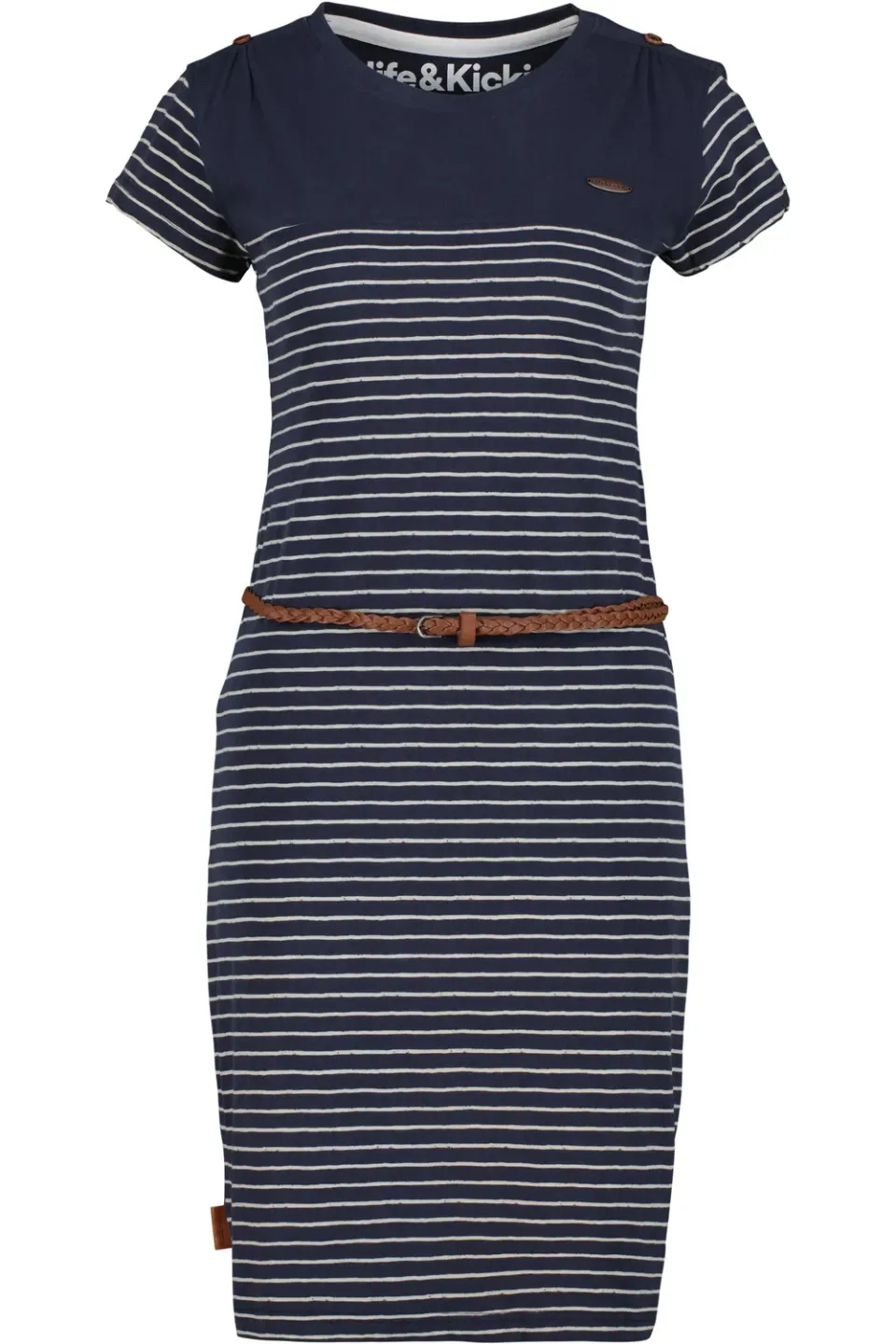 Alife & Kickin LeonieAK Kleid Dunkelblau Gestreift