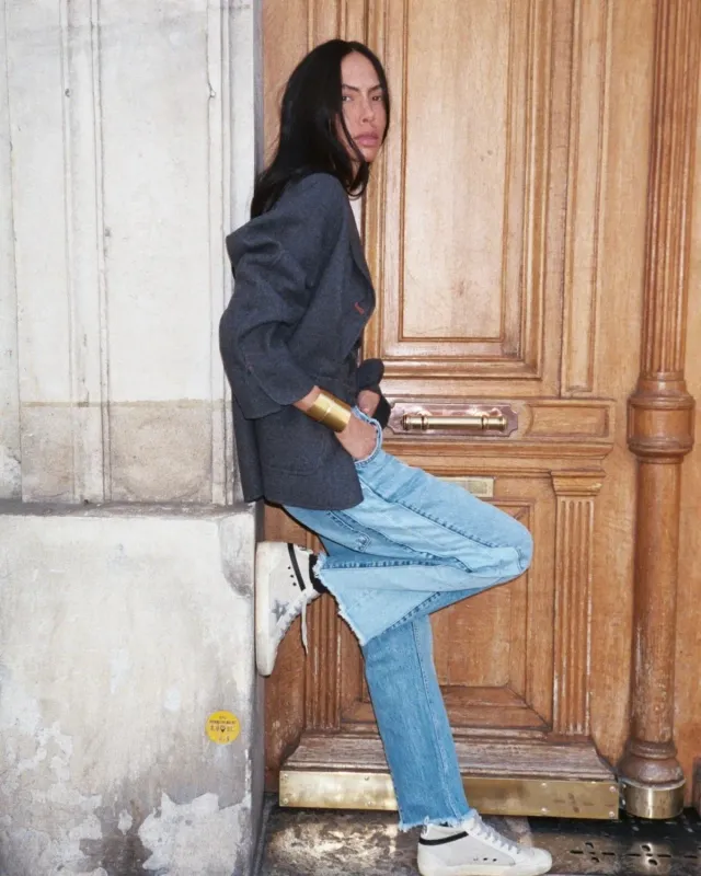 Mos Mosh MMHEpic Tone Jeans Hellblau Cropped Weit