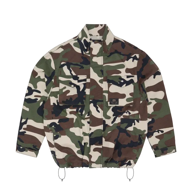 Corteiz Guerillaz Field Jacket Jacke Woodland Camo Ripstop