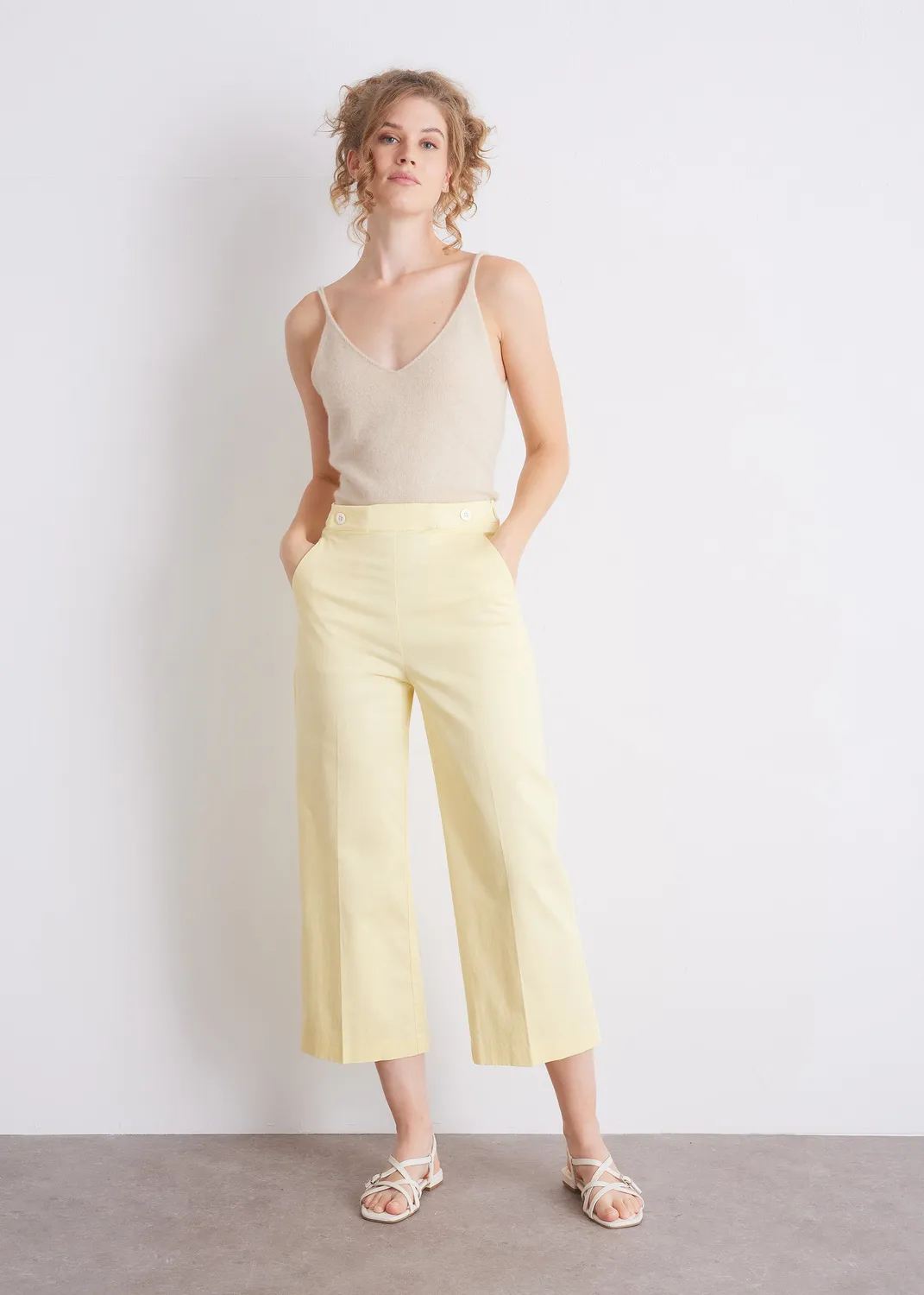 Senatex Culotte OCS Baumwollhose Mocca 34 weiter Schnitt