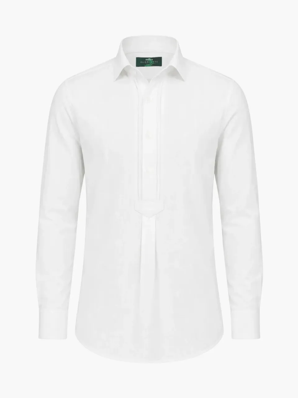 Gloriette Pfoad Zwirnknopf Trachtenhemd Weiß Fashion Fit Baumwolle