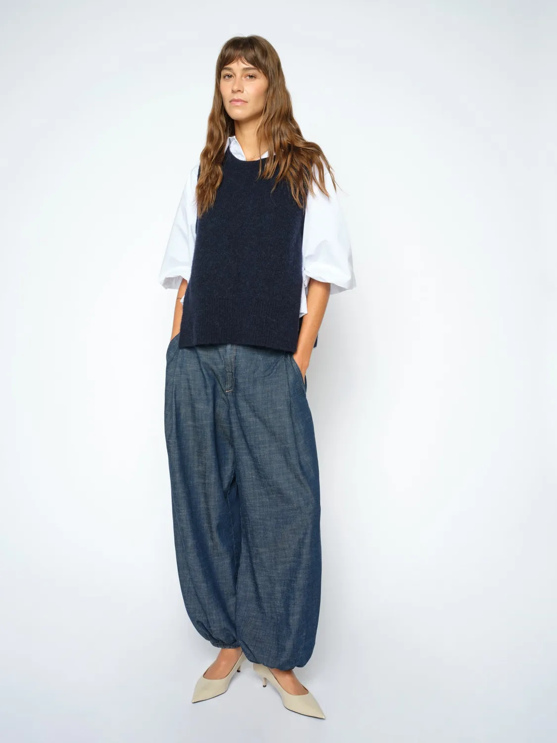 Mos Mosh Marah Pagato Jeans Dark Blue 32 High Waist