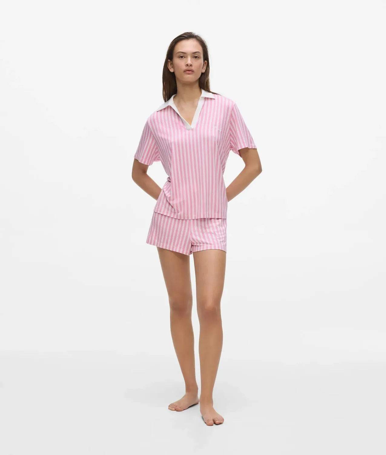 Karl Lagerfeld Signature Pyjama Set Streifen