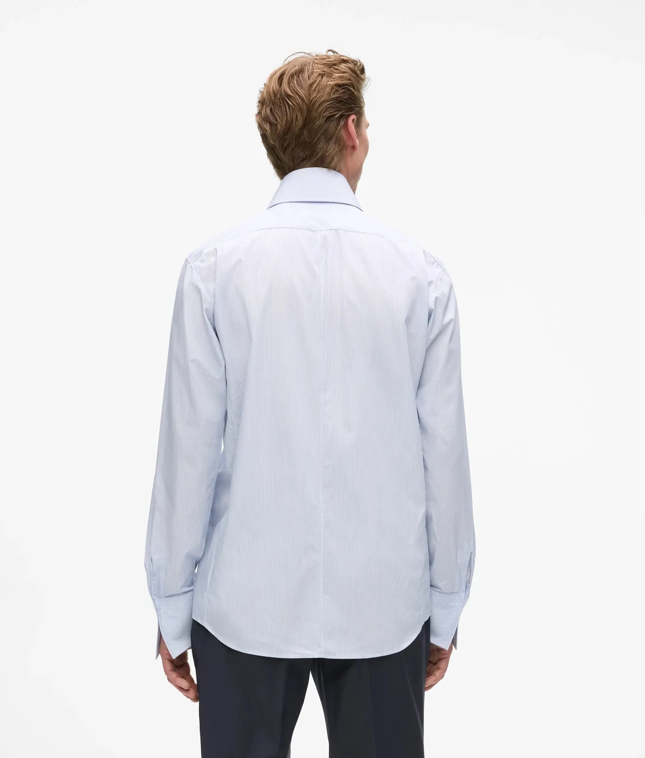 Karl Lagerfeld Modern-Fit Hemd Stehkragen-Hemd Baumwolle weiß
