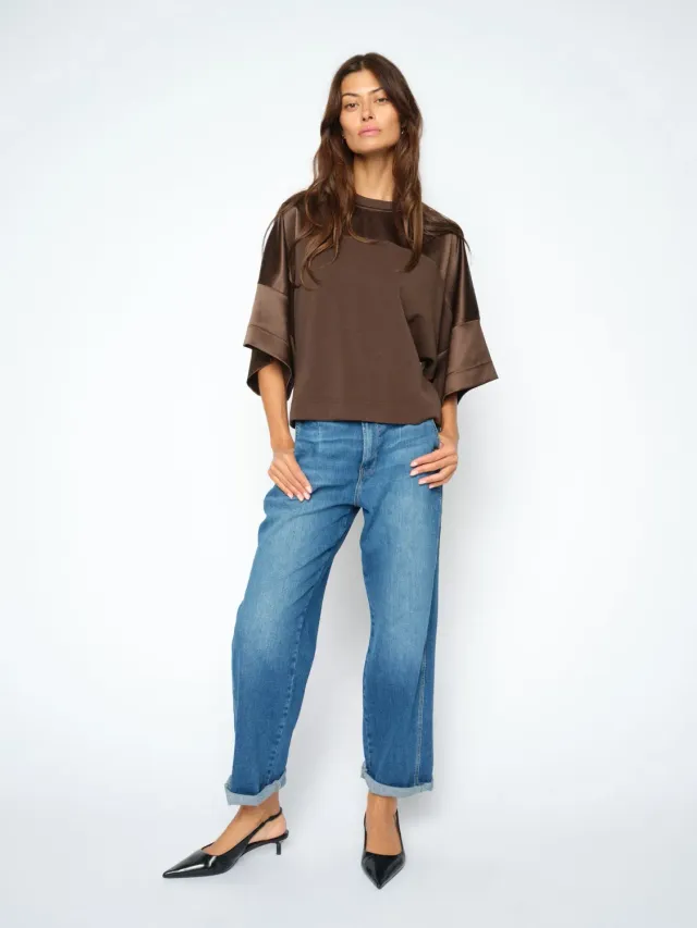 Mos Mosh MMSandie Comfort Jeans Blau Barrel High Waist
