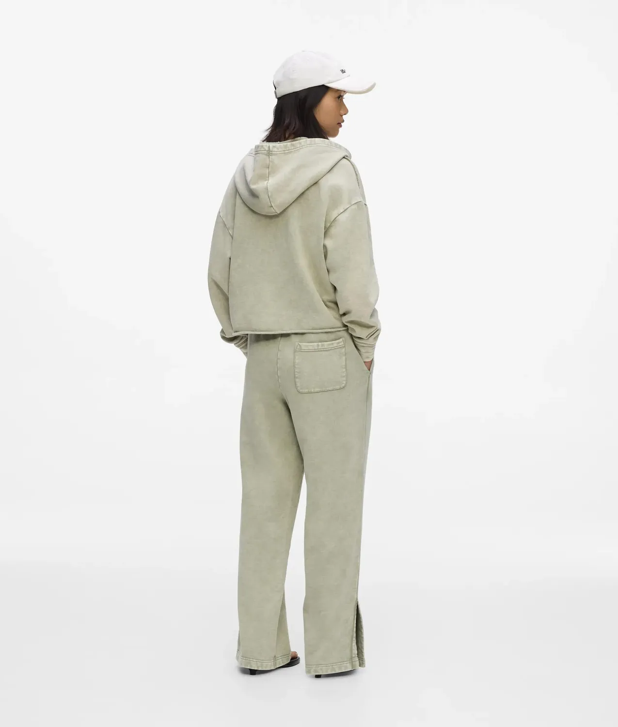 Karl Lagerfeld Washed Relaxed Sweatpants Baumwolle Grau