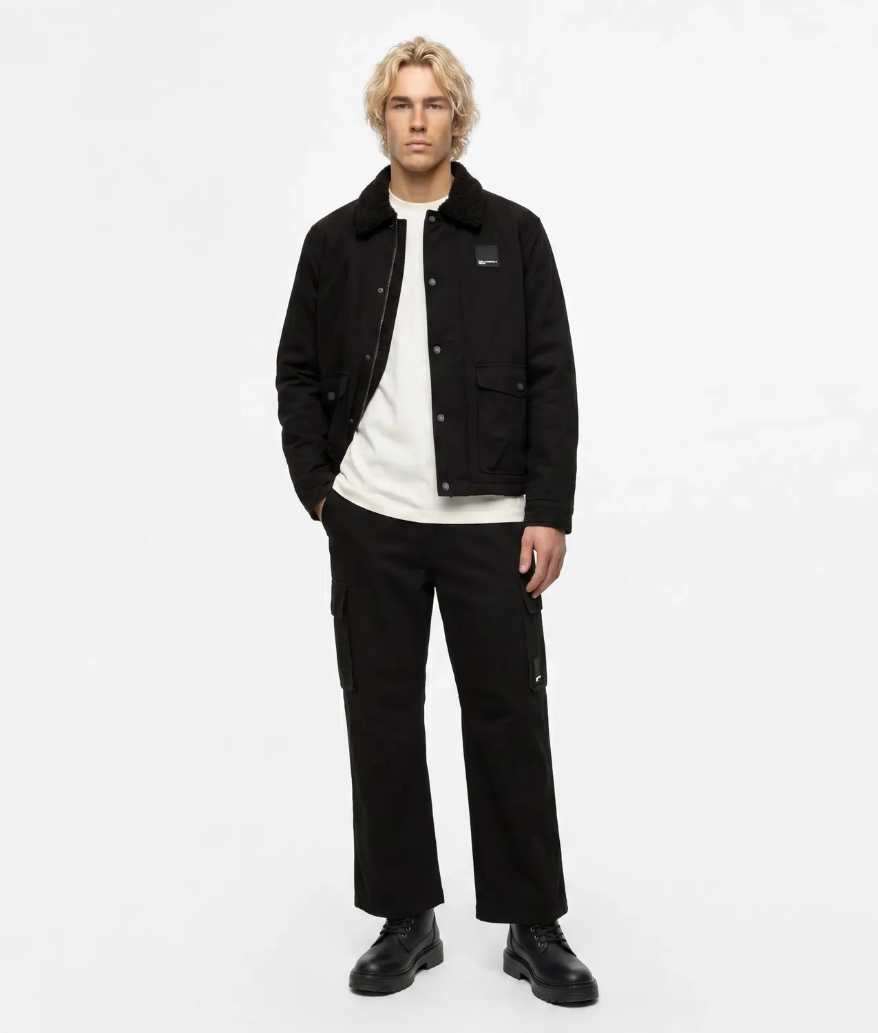 Karl Lagerfeld Coated Cotton Jacke Teddy XS-XXL