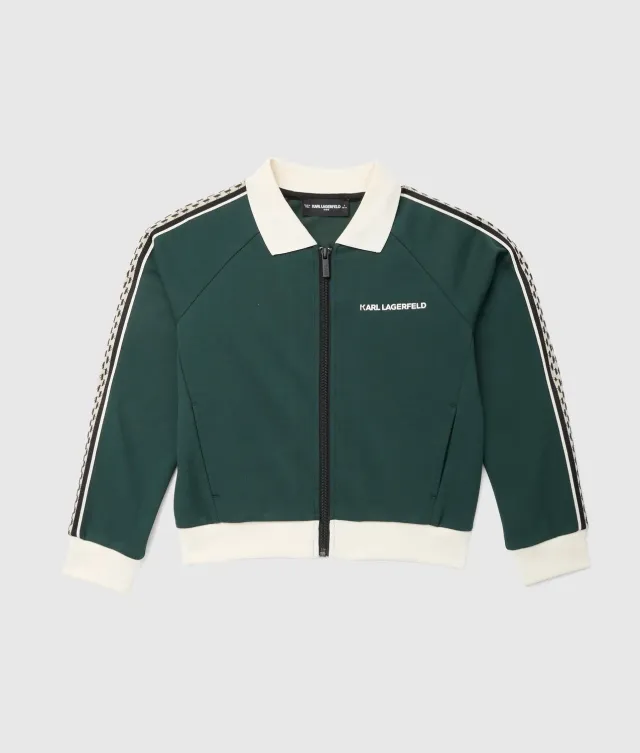 Karl Lagerfeld Kids Boys Zip Sweatshirt 8Y sportlich
