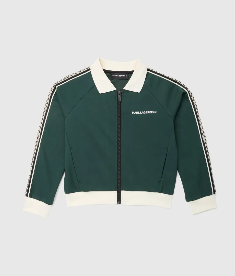 Karl Lagerfeld Kids Boys Zip Sweatshirt 8Y sportlich