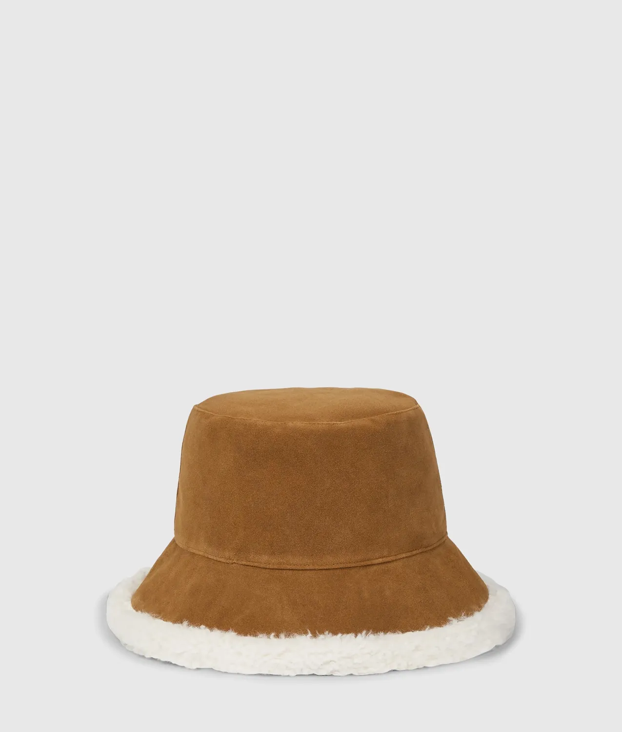 Karl Lagerfeld Jeans Bucket Hat Wildleder Wendehut beige
