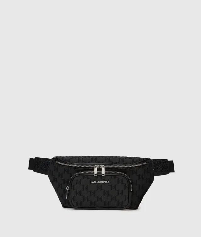 Karl Lagerfeld K/Monogram Belt Bag Jacquard