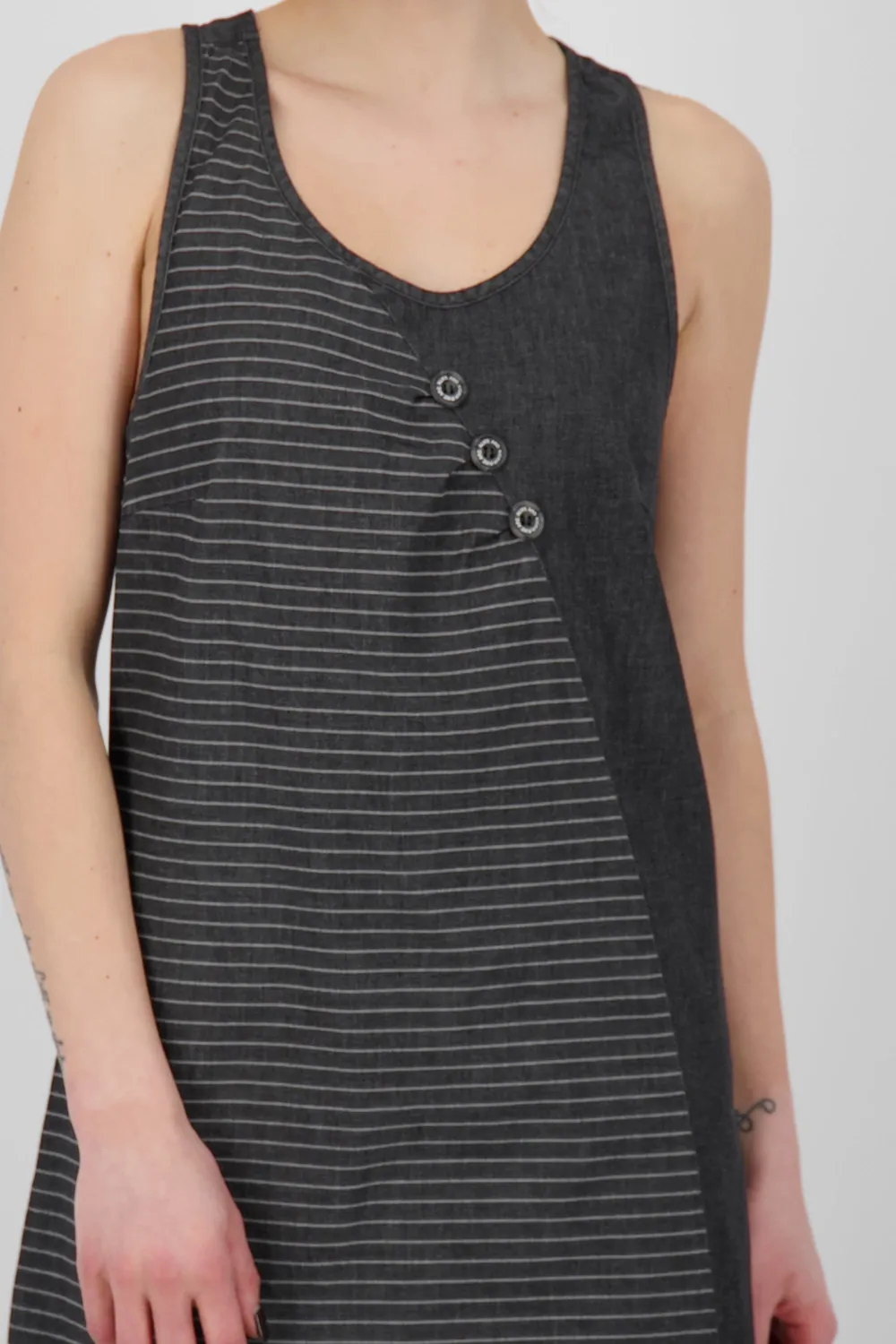 Alife & Kickin CameronAK DNM B Kleid Schwarz Denim