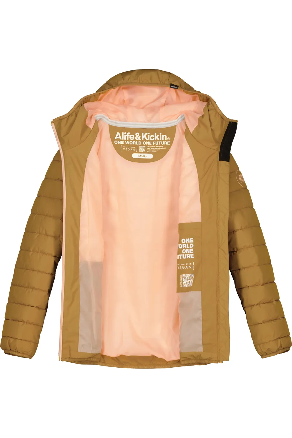 Alife & Kickin RabeaAK A Damen Steppjacke Camel wattiert