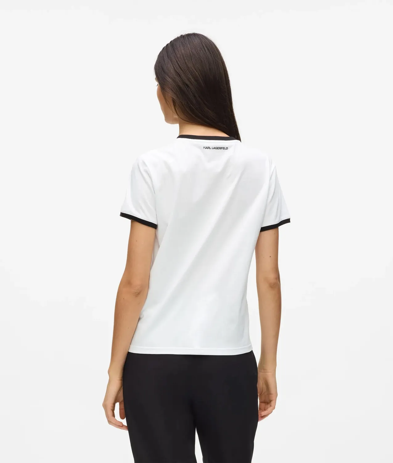 Karl Lagerfeld Ikon Circle-Logo T-Shirt Bio-Baumwolle
