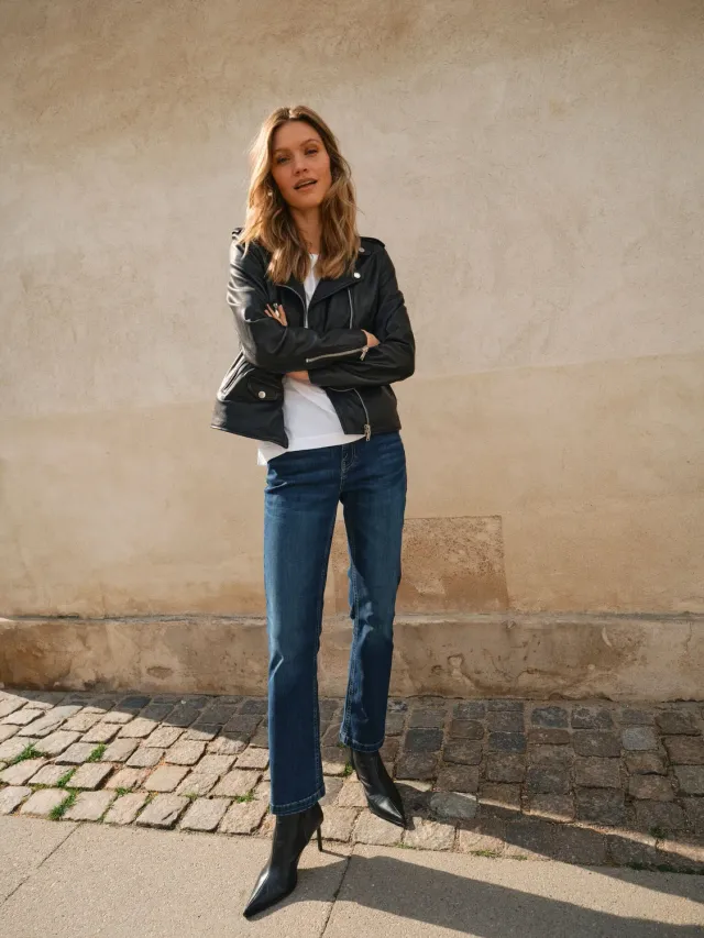 Mos Mosh Ashley Imera Jeans Dunkelblau Flare