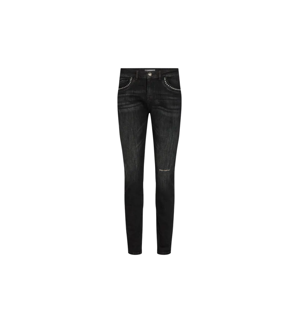 Mos Mosh MMBradford Brushed Jeans 25 Schwarz Stretch