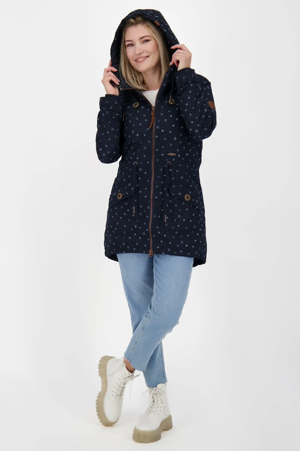 Alife & Kickin CharlotteAK B Parka Dunkelblau gefüttert