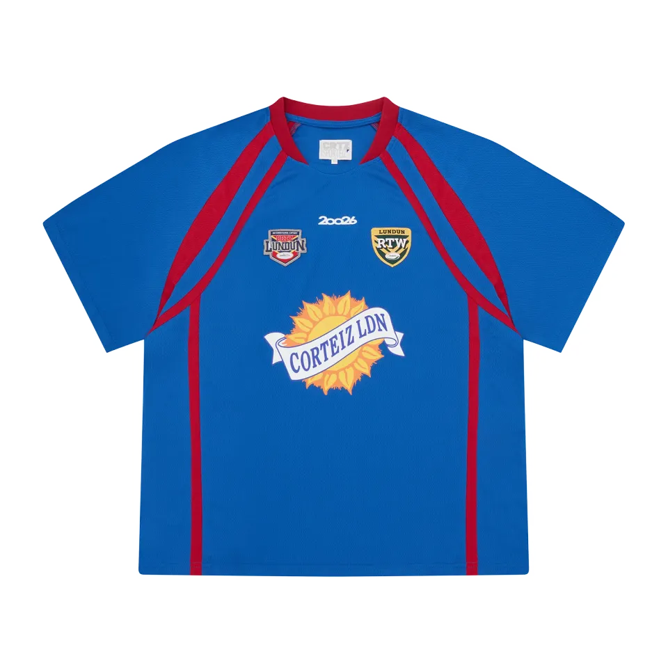 Corteiz Rugby League Jersey royalblau Polyester