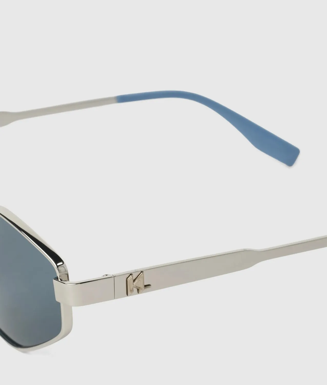 Karl Lagerfeld Monogram Sonnenbrille geometrisch Metall Einheitsgröße