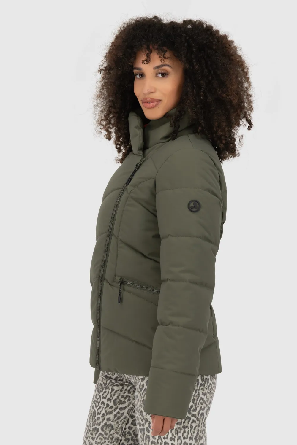 Alife & Kickin NellAK A Puffer Jacket Dunkelgrün Stepp