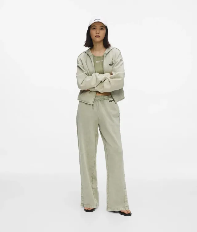 Karl Lagerfeld Washed Relaxed Sweatpants Baumwolle Grau