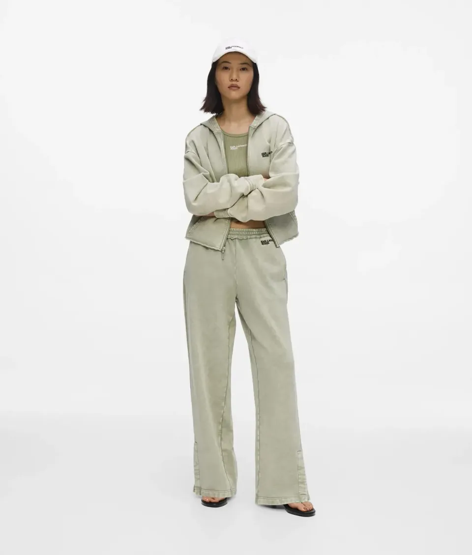 Karl Lagerfeld Washed Relaxed Sweatpants Baumwolle Grau