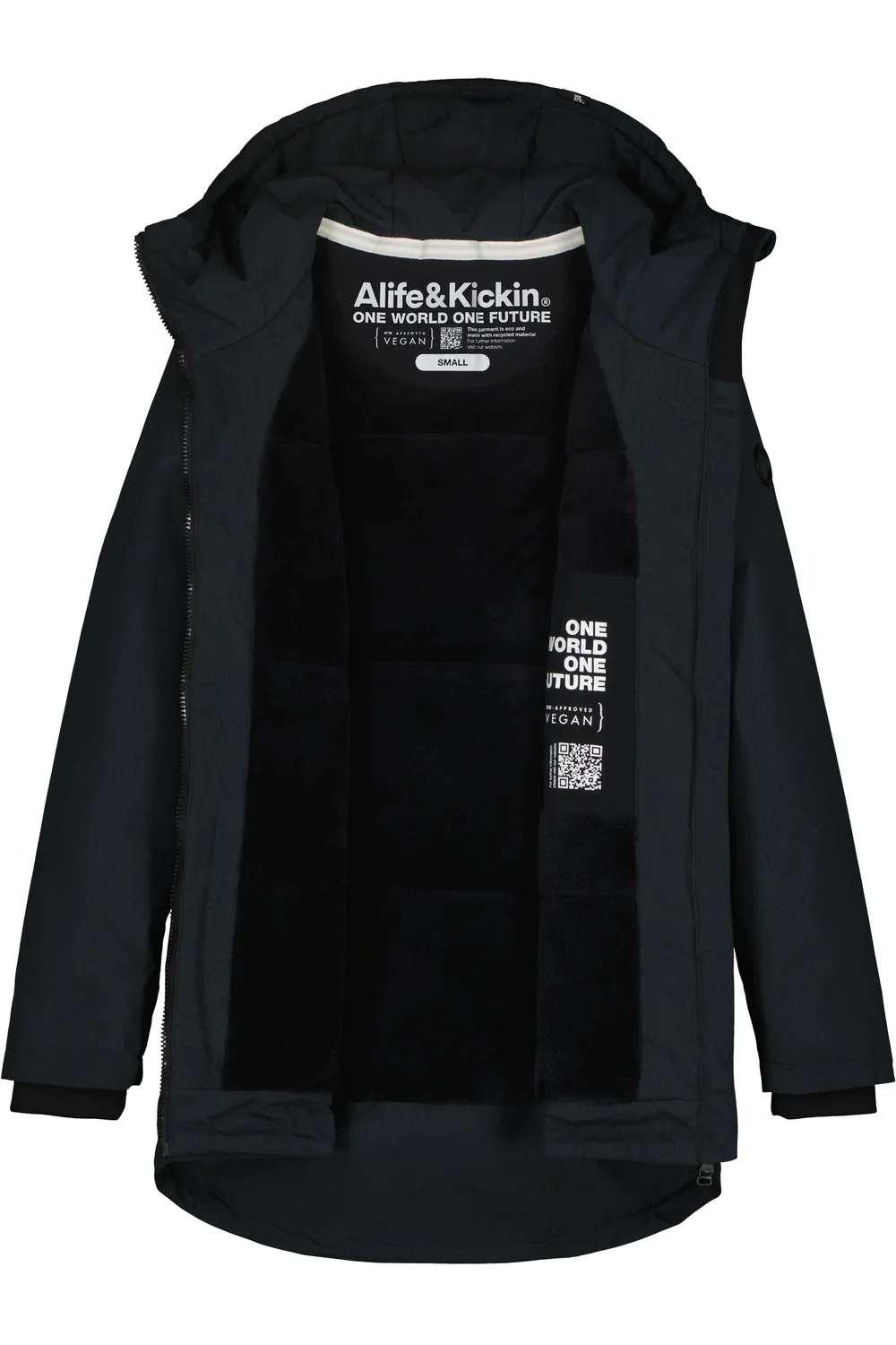 Alife & Kickin LilouAK B Winterjacke Schwarz Teddyfutter
