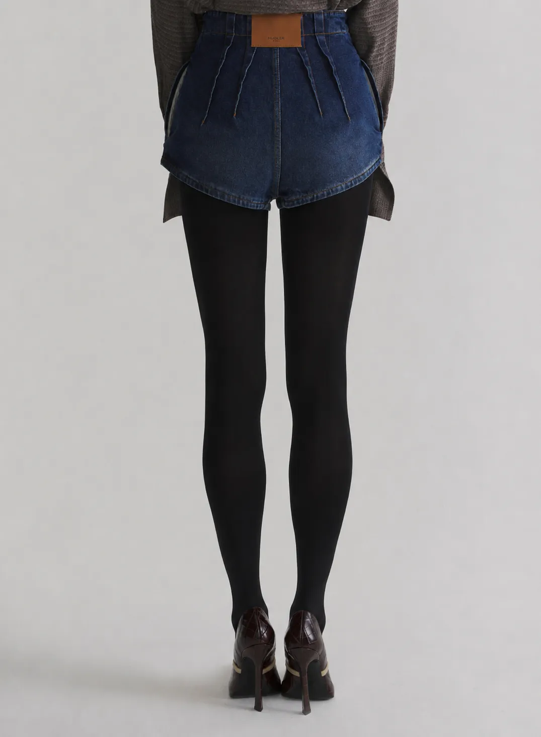 Mugler Tailored Shorts Jeansshorts washed denim