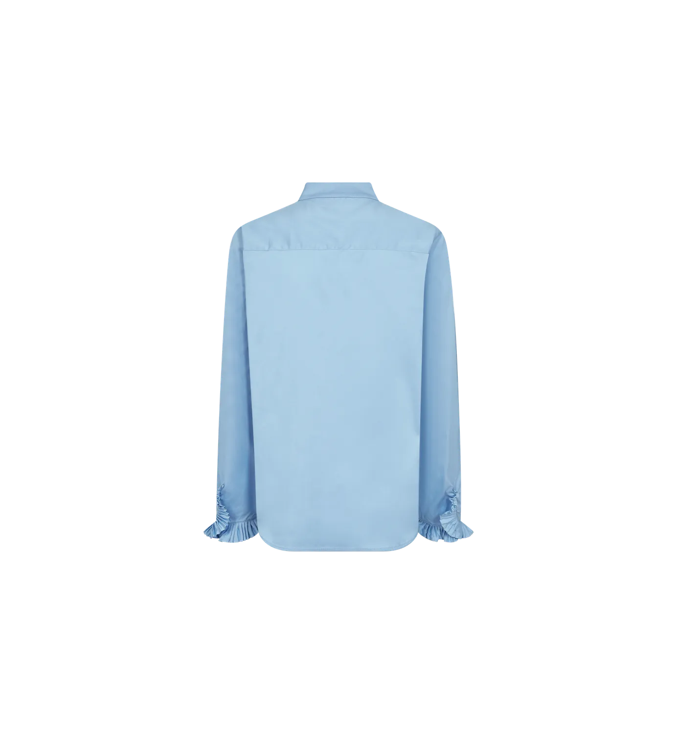 Mos Mosh MMHassie Pleat Shirt Bluse Blissful Blue fitted