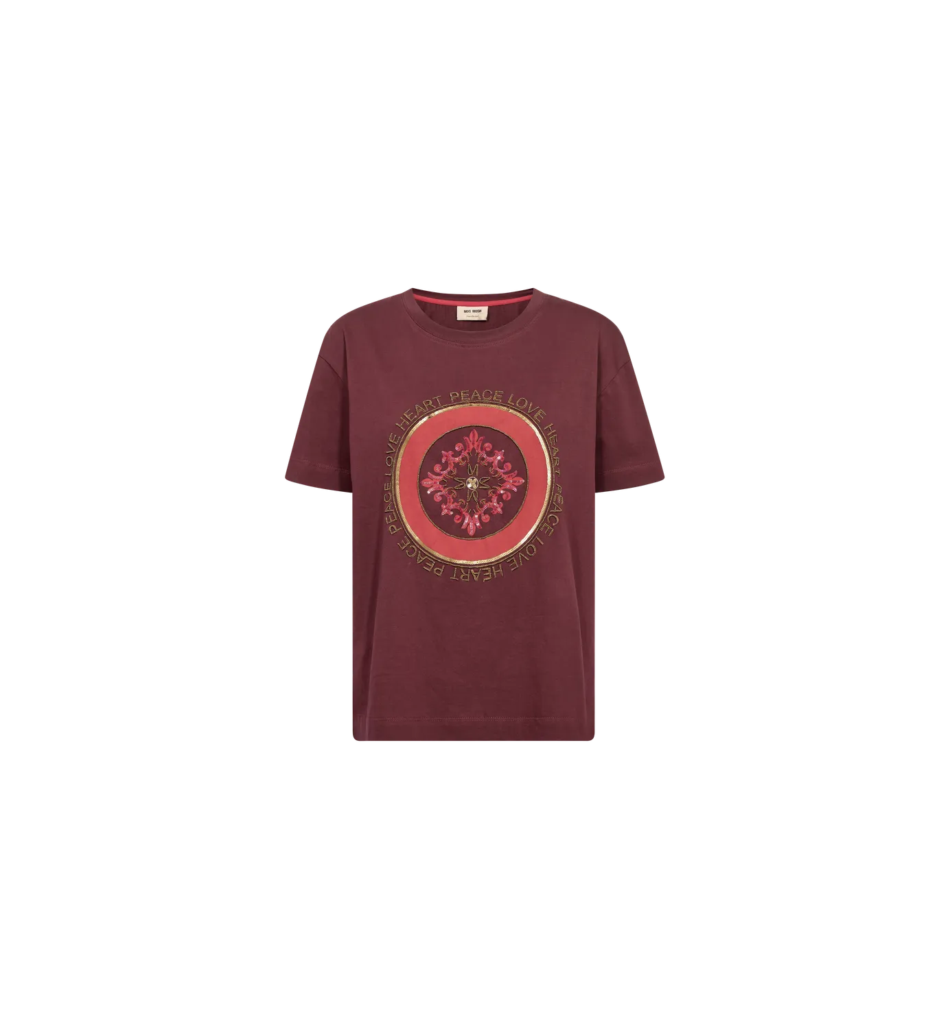 Mos Mosh MMAsli O-Neck Tee T-Shirt Port Royale Print