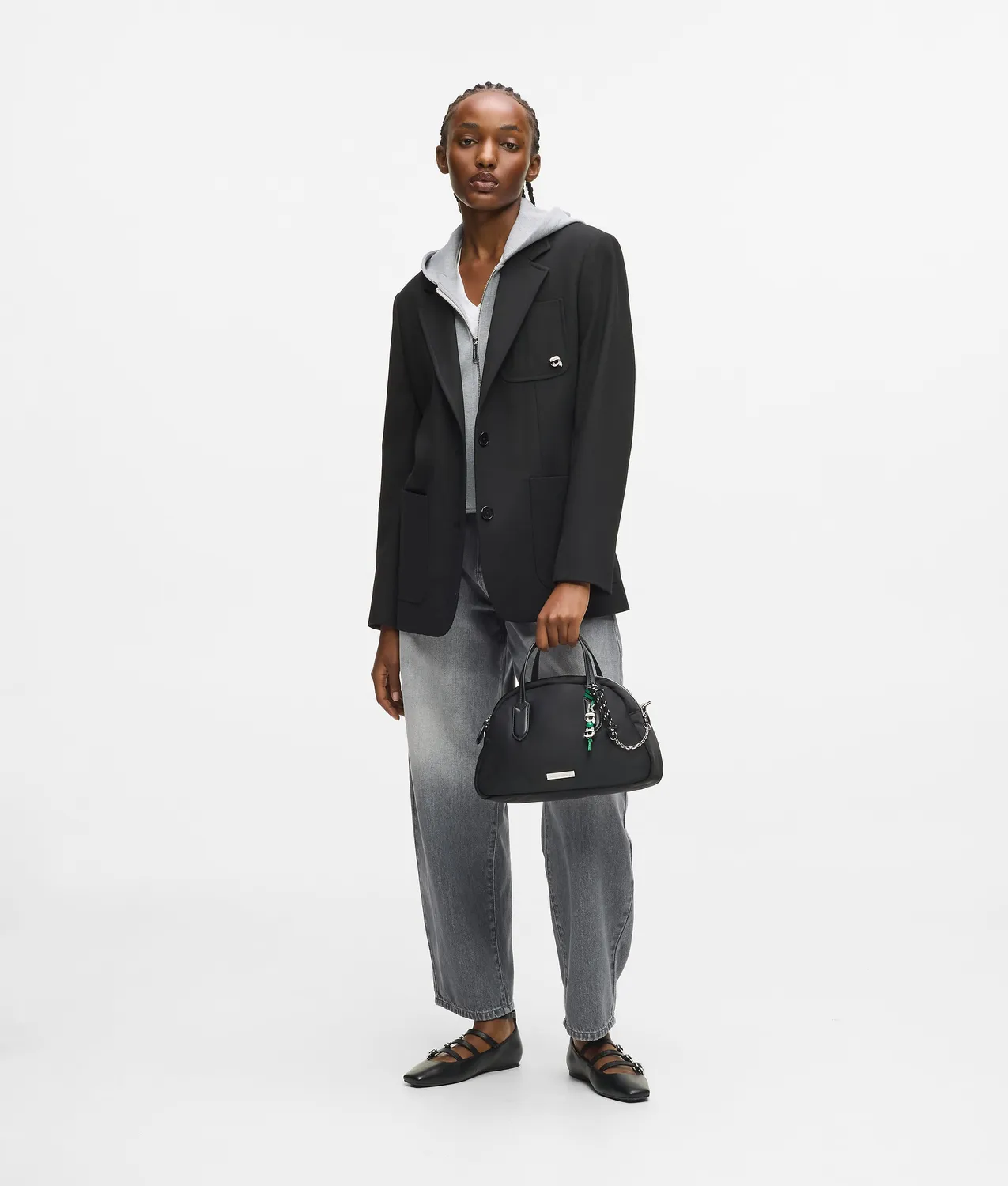 Karl Lagerfeld Ikon Bowling Bag Nylon Kette