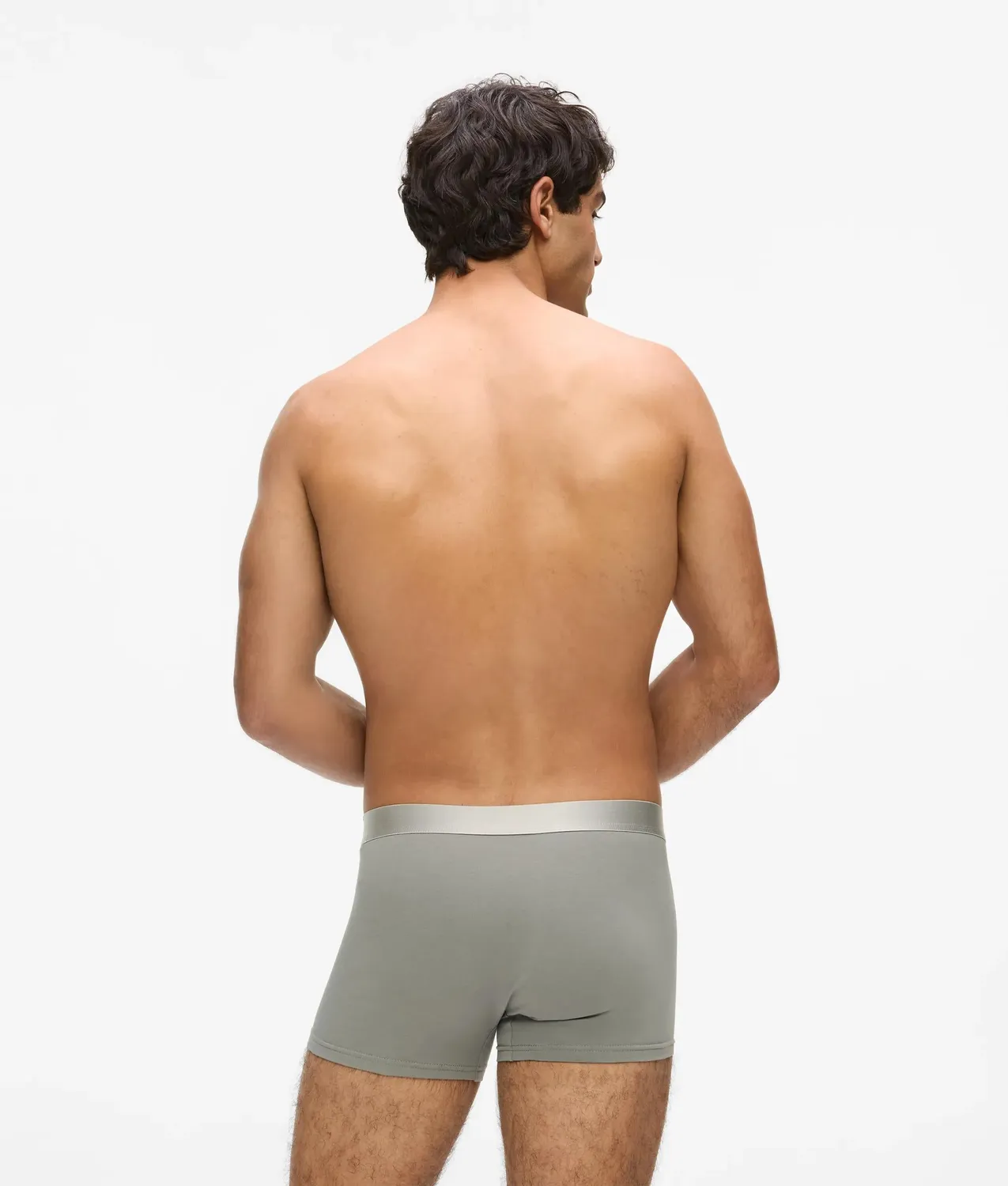 Karl Lagerfeld Metallic Logo Trunks 3er-Pack Herren Baumwolle