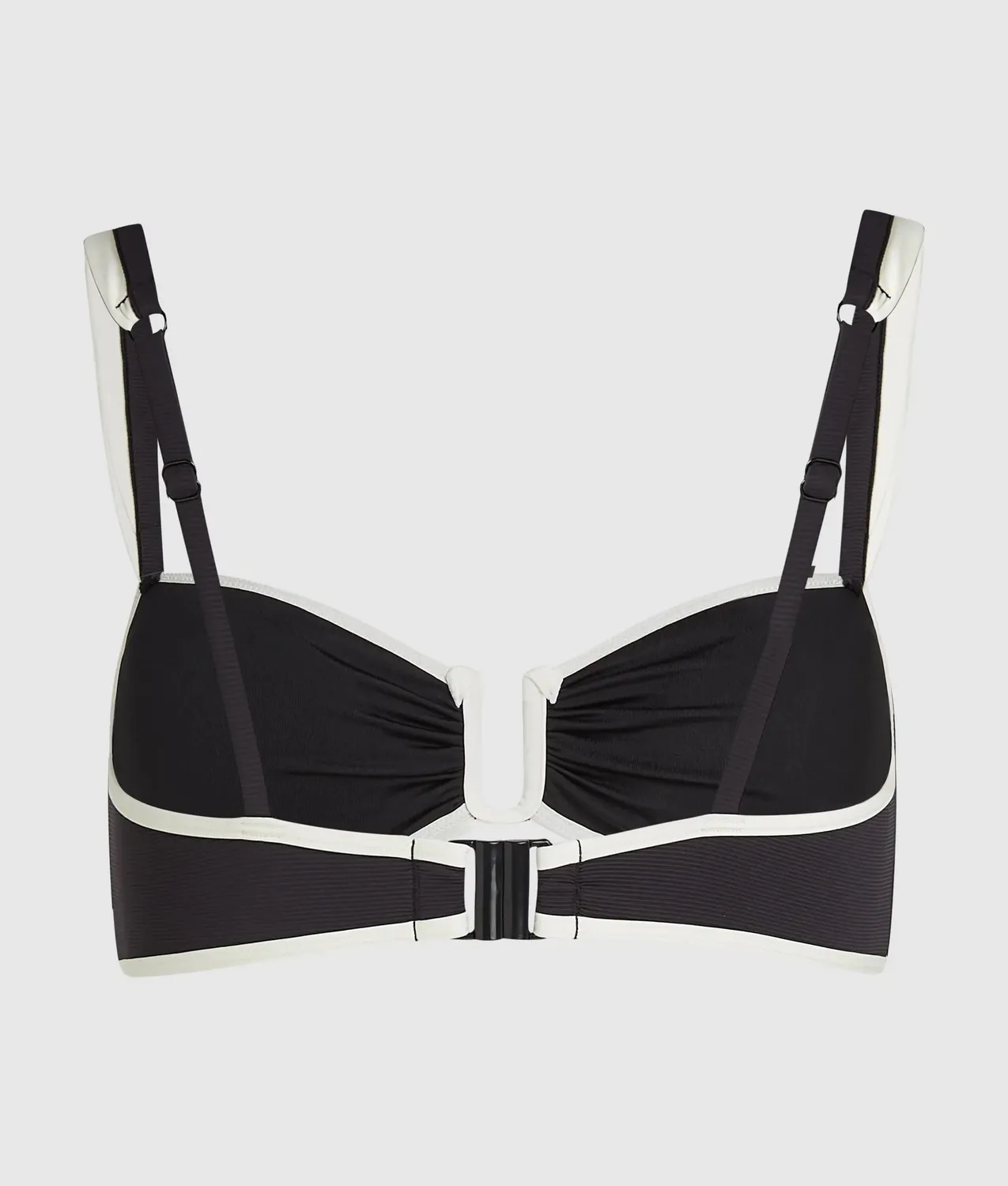 Karl Lagerfeld Signature Bandeau Bikini-Oberteil schwarz