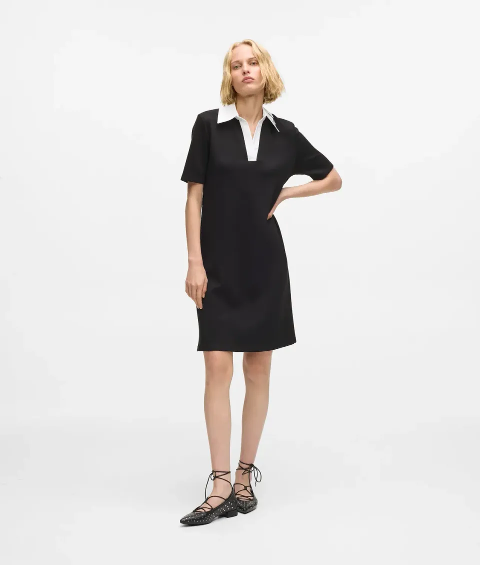 Karl Lagerfeld Signature Polokleid Jersey