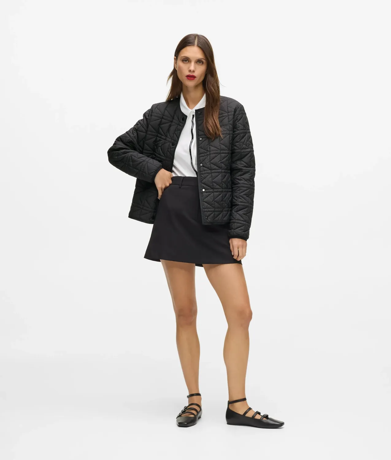 Karl Lagerfeld Steppjacke leicht schwarz packbar XS-XL