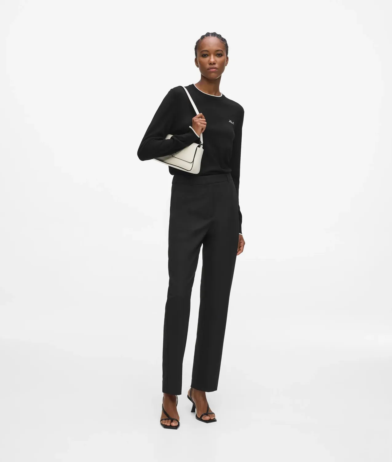 Karl Lagerfeld Merino Crewneck Pullover Merinowolle