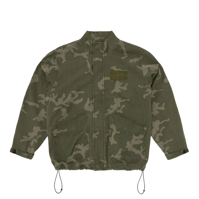 Corteiz Guerillaz Jacke Green Camo Ripstop