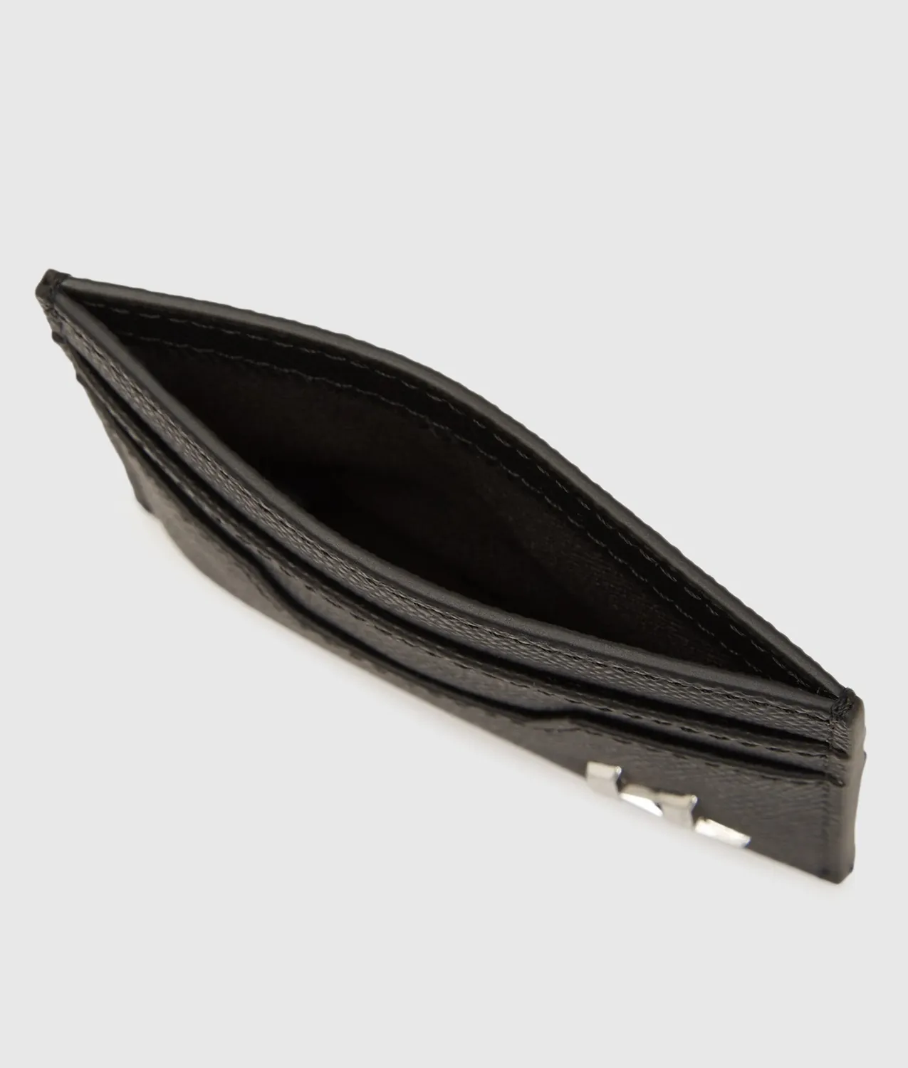 Karl Lagerfeld K/Monogram Cardholder Kartenetui Leder schwarz